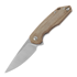 GiantMouse Corta Natural Canvas Micarta sulankstomas peilis