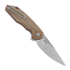 GiantMouse Corta Natural Canvas Micarta sulankstomas peilis