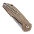 GiantMouse Corta Natural Canvas Micarta sulankstomas peilis