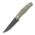 GiantMouse GMF2 PVD Stonewash knife, green canvas micarta