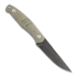 GiantMouse GMF2 PVD Stonewash knife, green canvas micarta