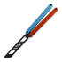 Glidr Arctic 2 Tumbled balisong trainer, Fire and Ice