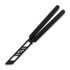 Glidr Arctic 2 Tumbled balisong trainer, Obsidian