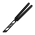 Balisong trainer Glidr Arctic 2 Tumbled, Obsidian