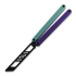 Тренировочный балисонг Glidr Arctic 2 Tumbled, Tealberry