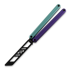 Balisong trainer Glidr Arctic 2 Tumbled, Tealberry