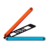Glidr Arctic balisong trainer, fire & ice