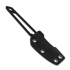 Glidr Sweeney peilis, kabinamas ant kaklo, black PVD
