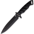 Halfbreed Blades - Medium Infantry Knife, Spear Point, blk