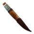 Нож Harri Laine Blue puukko knife, stab. curly birch