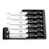 Hen & Rooster Steak Knife Set Black Wood