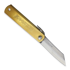 Higonokami Brass Handle Blue Paper Steel sulankstomas peilis