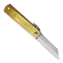 Higonokami Brass Handle Blue Paper Steel kääntöveitsi