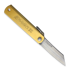 Higonokami Brass Handle Blue Paper Steel kääntöveitsi