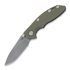 Coltello pieghevole Hinderer 3.0 XM-18 Slicer Non Flipper Tri-Way Working Finish OD Green G10