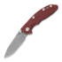 Coltello pieghevole Hinderer 3.0 XM-18 Slicer Non Flipper Tri-Way Working Finish Red G10