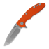 Coltello pieghevole Hinderer 3.0 XM-18 Spanto Tri-Way Stonewash Orange G10