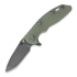 Hinderer 3.0 XM-18 Spanto Tri-Way Working Finish Translucent Green G10 sulankstomas peilis