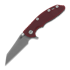 Hinderer - 3.0 XM-18 Wharncliffe Tri-Way Working Finish Red G10