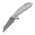 Hinderer 3.0 XM-18 Wharncliffe Tri-Way Working Finish Translucent Green G10 sulankstomas peilis