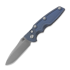 Hinderer 3.5 Eklipse Spear Point Automatic Working Finish 折叠刀, Battle Blue