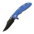 Hinderer 3.5 XM-18 Bowie sulankstomas peilis, Magnacut, Battle Black, mėlyna