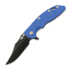 Coltello pieghevole Hinderer 3.5 XM-18 Bowie, Magnacut, Battle Black, blu
