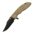 Hinderer 3.5 XM-18 Bowie folding knife, Magnacut, Battle Black, coyote