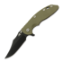 Coltello pieghevole Hinderer 3.5 XM-18 Bowie, Magnacut, Battle Black, verde