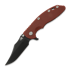 Hinderer 3.5 XM-18 Bowie sulankstomas peilis, Magnacut, Battle Black, raudona