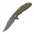 Coltello pieghevole Hinderer 3.5 XM-18 Bowie, Magnacut, Working Finish, verde