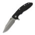 Coltello pieghevole Hinderer 3.5 XM-18 Harpoon Spanto, Magnacut, Stonewash Blue, nero
