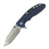 Hinderer 3.5 XM-18 Harpoon Spanto folding knife, Magnacut, Stonewash, blue/black