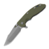 Hinderer 3.5 XM-18 Harpoon Spanto sulankstomas peilis, Magnacut, Stonewash Blue, žalia