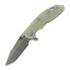 Hinderer 3.5 XM-18 Harpoon Spanto 折叠刀, Magnacut, Working Finish, translucent green