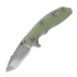Hinderer 3.5 XM-18 Harpoon Spanto Tri-Way Stonewash, Translucent Green