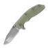 Hinderer 3.5 XM-18 Harpoon Spanto Tri-Way Stonewash, Translucent Green