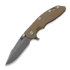 Hinderer 3.5 XM-18 Harpoon Spanto Tri-Way Working Finish FDE G-10 sulankstomas peilis