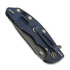 Hinderer 3.5 XM-18 Hollow Grind Slicer folding knife, 20CV, Battle Blue, coyote