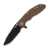 Coltello pieghevole Hinderer 3.5 XM-18 Magnacut Skinny Slicer Tri-Way Battle Black FDE G10