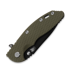 Hinderer 3.5 XM-18 Magnacut Skinny Slicer Tri-Way Battle Black OD Green G10 sulankstomas peilis