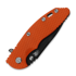 Hinderer 3.5 XM-18 Magnacut Skinny Slicer Tri-Way Battle Black Orange G10 sulankstomas peilis