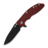 Coltello pieghevole Hinderer 3.5 XM-18 Magnacut Skinny Slicer Tri-Way Battle Black Red G10
