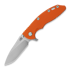 Hinderer 3.5 XM-18 Magnacut Skinny Slicer Tri-Way Stonewash Orange G10 折叠刀