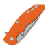Hinderer 3.5 XM-18 Magnacut Skinny Slicer Tri-Way Stonewash Orange G10 sulankstomas peilis
