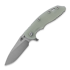 Hinderer 3.5 XM-18 Magnacut Skinny Slicer Tri-Way SW Translucent Green G10 sulankstomas peilis