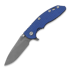 Coltello pieghevole Hinderer 3.5 XM-18 Magnacut Skinny Slicer Tri-Way Working Finish Blue/Black G10