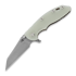 Hinderer 3.5 XM-18 S45VN Fatty Wharncliffe Tri-Way BB Translucent Green G10 sulankstomas peilis