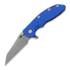 Coltello pieghevole Hinderer 3.5 XM-18 S45VN Fatty Wharncliffe Tri-Way Working Finish Blue G10