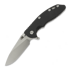 Saliekams nazis Hinderer 3.5 XM-18 Slicer Hollow Grind Magnacut Stonewash Blue Black G10